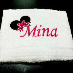 Peškir sa imenom i mini maus ušima