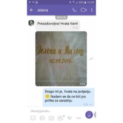 Komentar kupca - Jelena - platno za venčanje