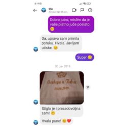 Utisci kupaca za platno za venčanje - Olja - samoopusteno.rs
