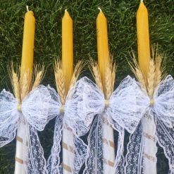 Sveće za crkvu sa žitom