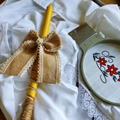 Sveća za krštenje - juta 1 dekoracija