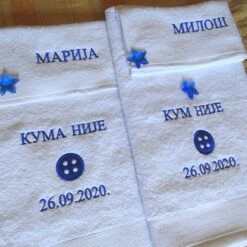 Komplet peškira za kuma i kumu