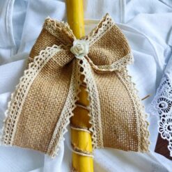 Juta dekoracija - voštana sveća