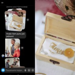 Kutija za kosicu za krštenje