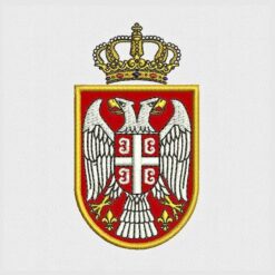 Grb Srbije - motiv za vez koji vezemo na vašim ili našim tekstilnim predmetima.