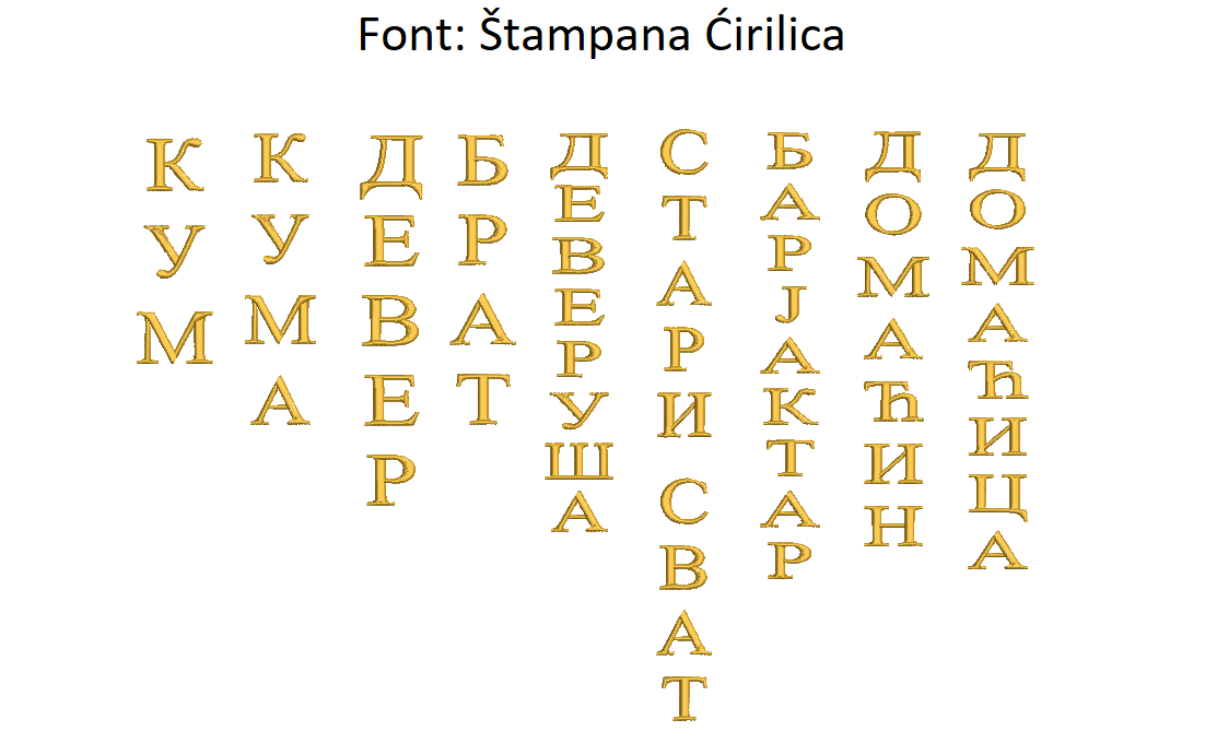 Trobojka za svadbu - lenta - Slika 7