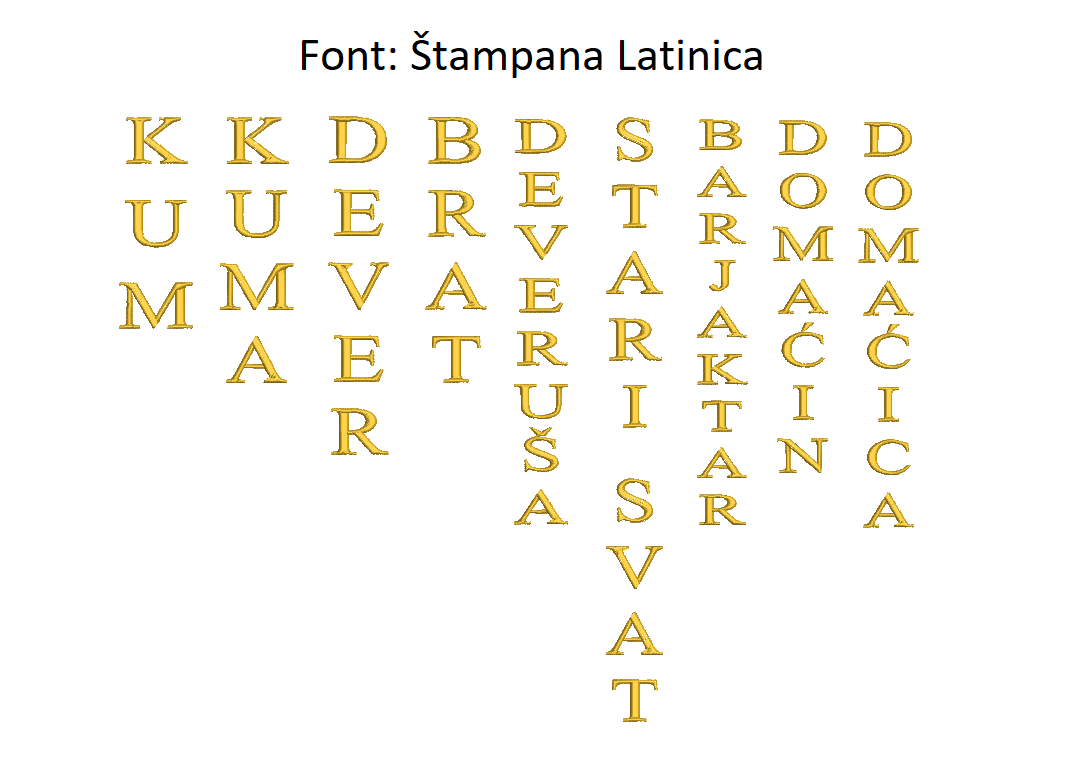 Trobojka za svadbu - lenta - Slika 9
